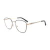 Designer Spectacle Trendy Eyewear Cat Eye Eyeglasses Metal Optical Frames