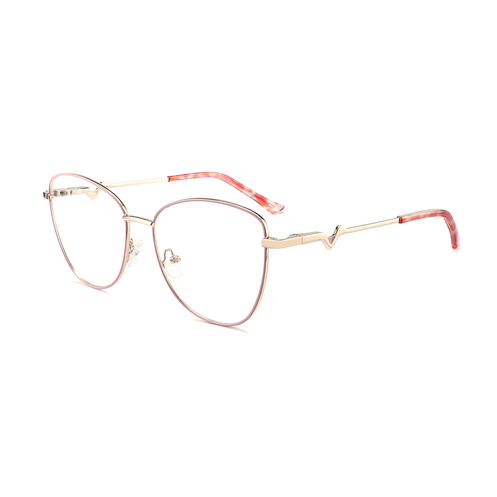 Cat Eye Glasses Metal Optical Frame Unisex Spectacles Frames for Men Women 2024