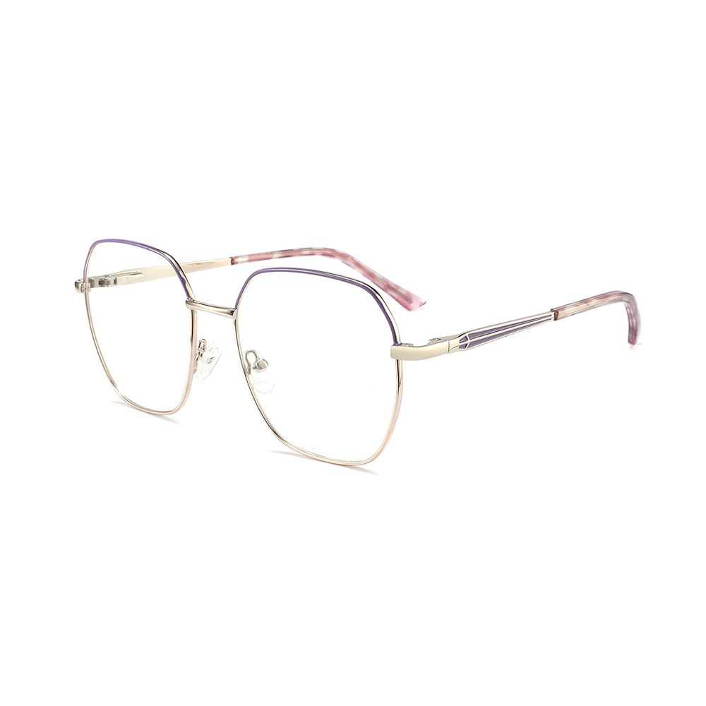 Women Optical spectacle Blue Light Glasses Metal Cat Eye Optical Eyeglasses Frame