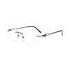 Metal Frames Rimless Eyeglasses Glasses for Men Women
