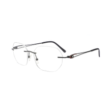 Metal Frames Rimless Eyeglasses Glasses for Men Women