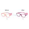 Flexible Children Eyeglasses Glasses Kids Photochromic Frames with Strips