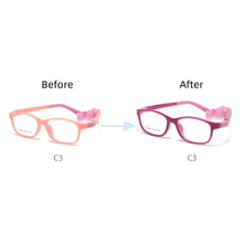 Flexible Children Eyeglasses Glasses Kids Photochromic Frames with Strips