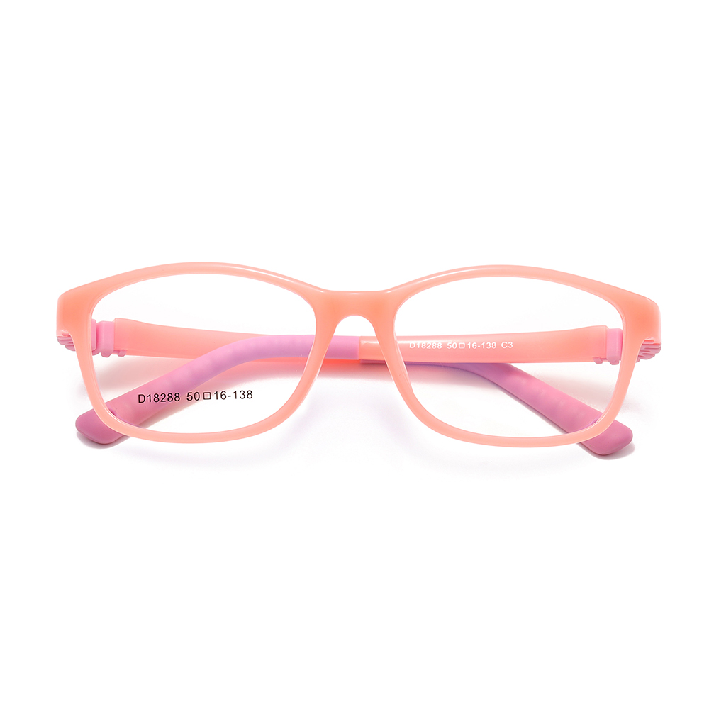 2024 New Arrival TR Silicone Spring Hinge Eyeglasses Kid Photochromic Frames Glasses