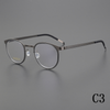 2024 new retro pure titanium round frame ultra-light men's optical frame