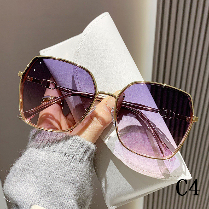 2024 new fashion simple and lightweight large frame women's polarizing sunglasses