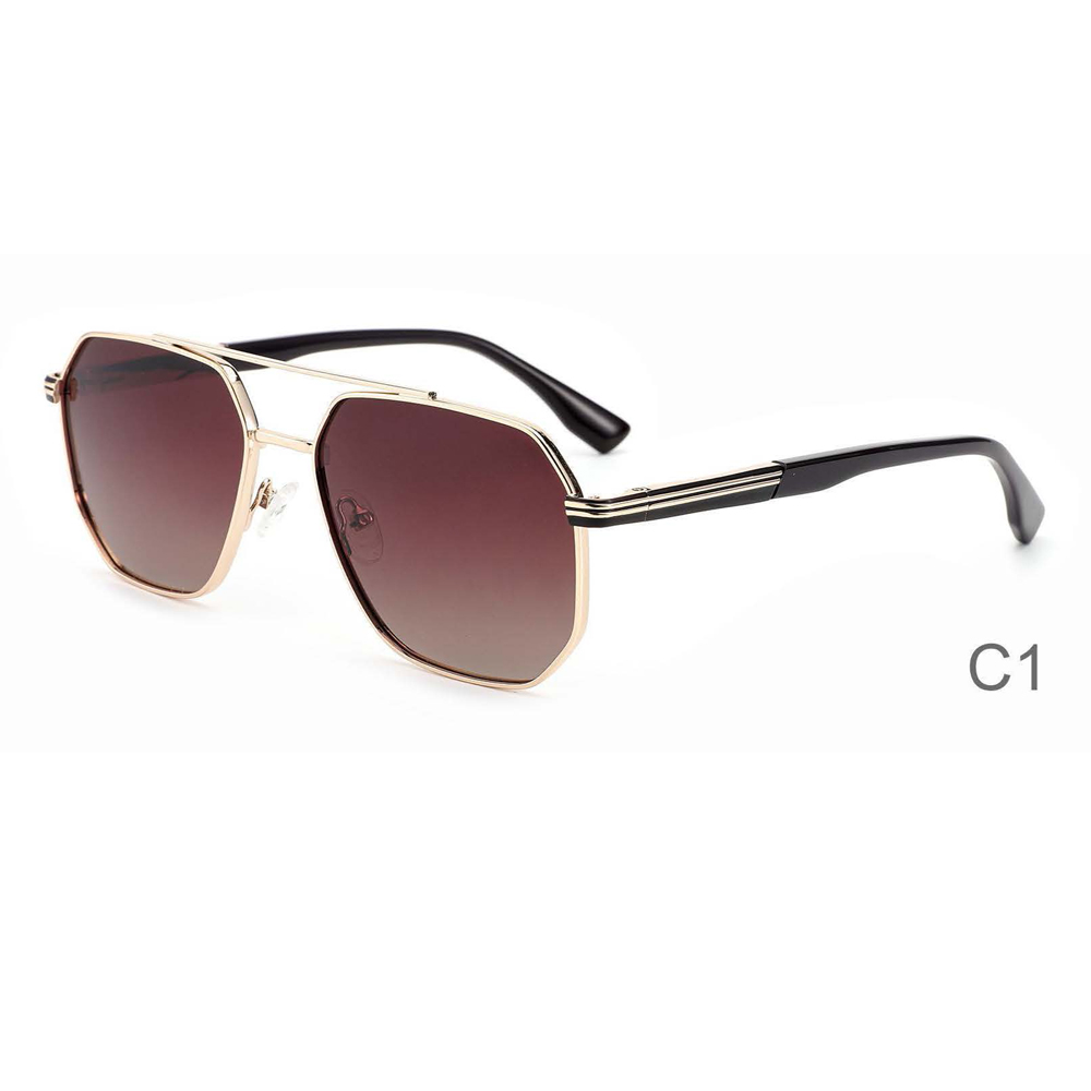 DILICN Metal Sunglasses Double Bridge Pilot Style Fashion Wholesale Hot Sale Men's Small Size