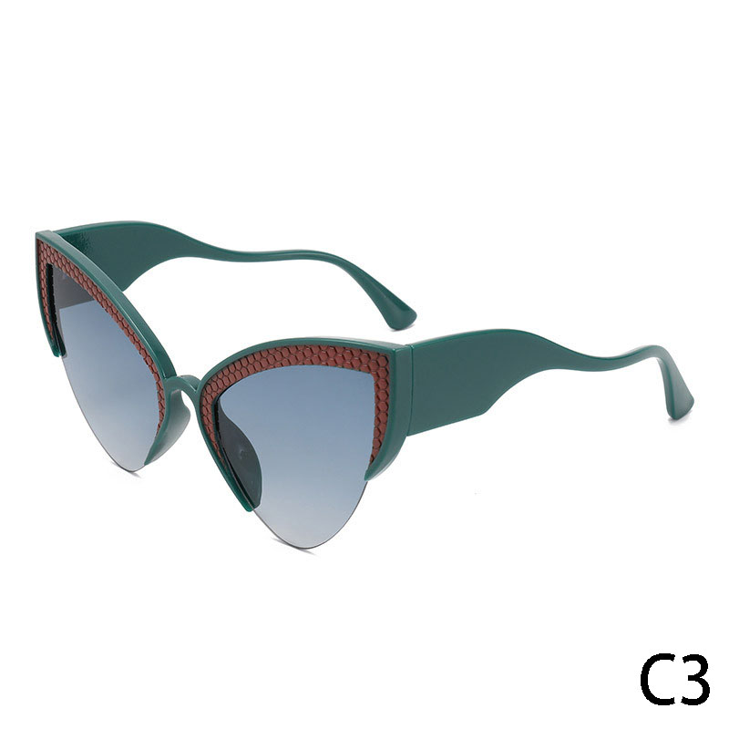 DILICN Trend 2024 Cat eye frames uv400 luxury sunglasses women fashion wavy legs butterfly frame sun glasses men irregular shades