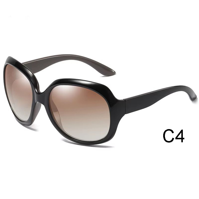 2024 New style big frame sun glasses fashion polarized black oversized sunglasses women
