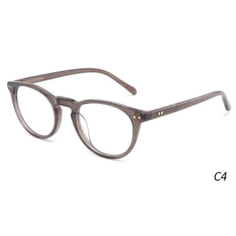 DILICN new children's acetate fiber optical frame round frame color Interchangeable sun lenses