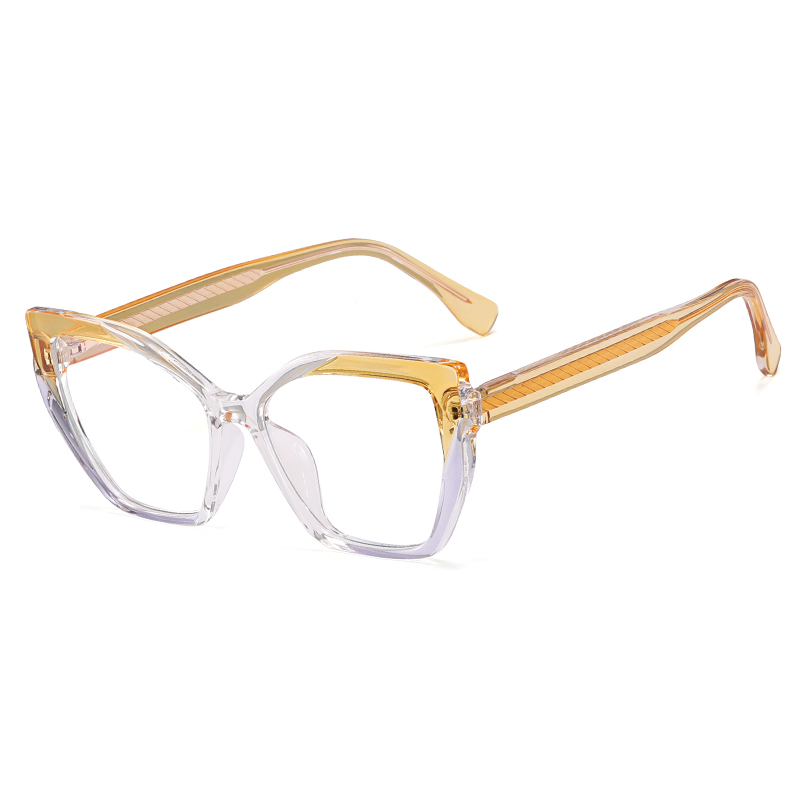 DILICN's new TR90 and CP optical frames are made in colorful colors, fashionable women's optical glasses, polygonal frames