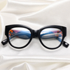 2024 New Women's Optical Frames Colorful Color Wholesale Large Frame Spliced ​​Color Glasses