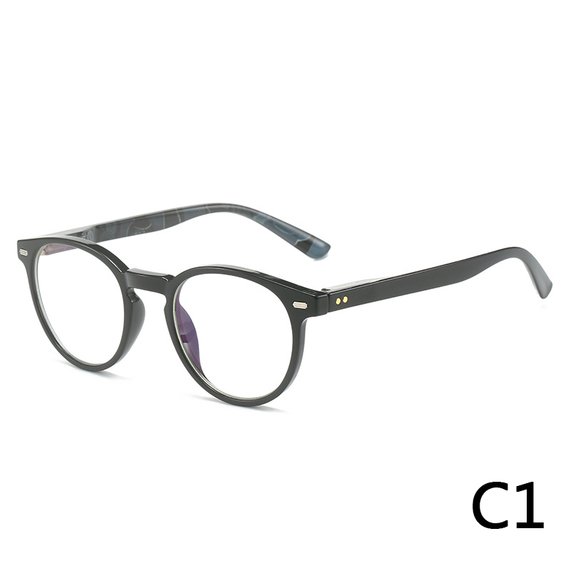 2024 New riveted oval frame HD AC reading glasses for men and women