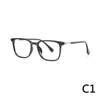 2024 New coated glasses anti-blue square frame ultra-light TR90 reading glasses for men and women