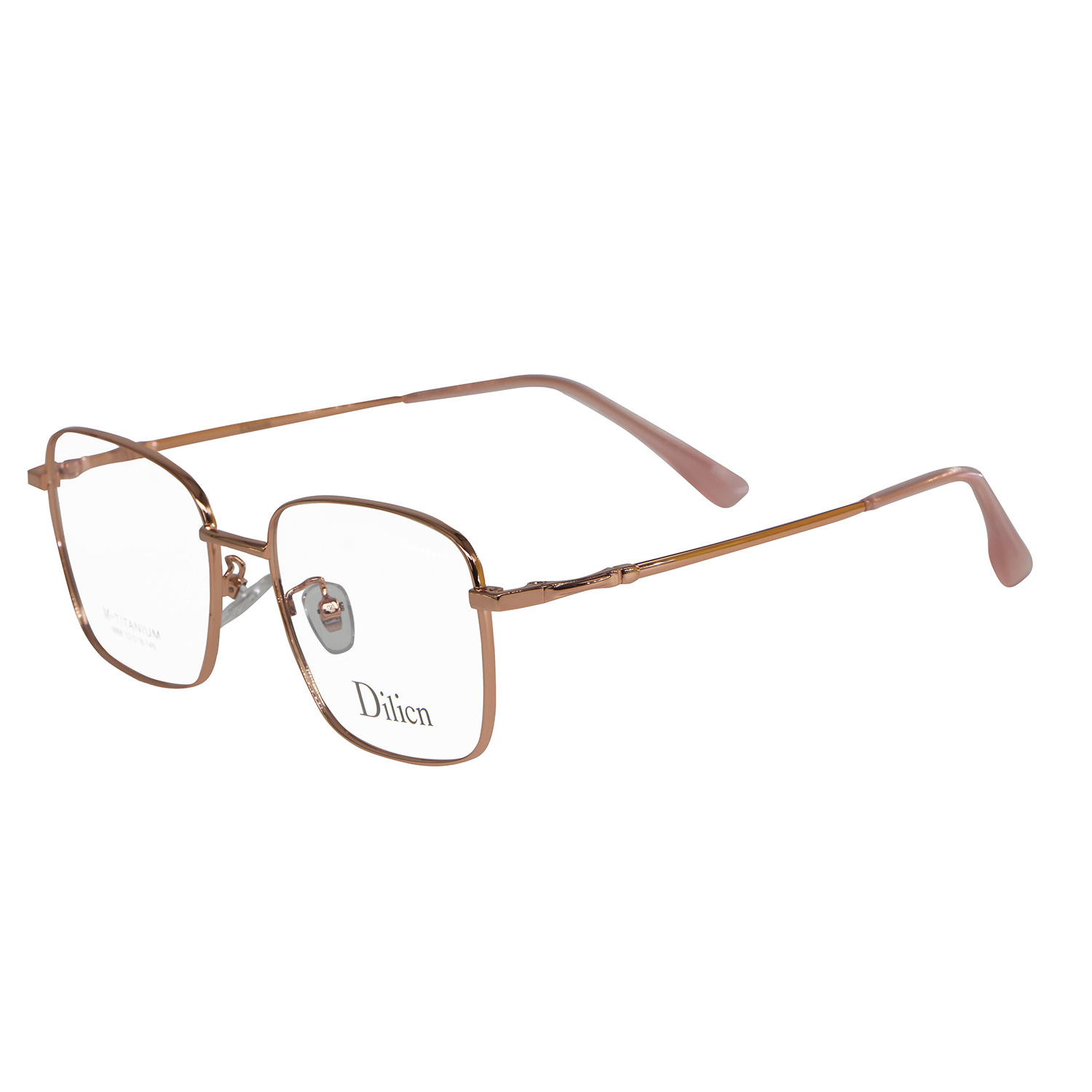 DILICN 2023 fashion style new rectangular titanium optical frames