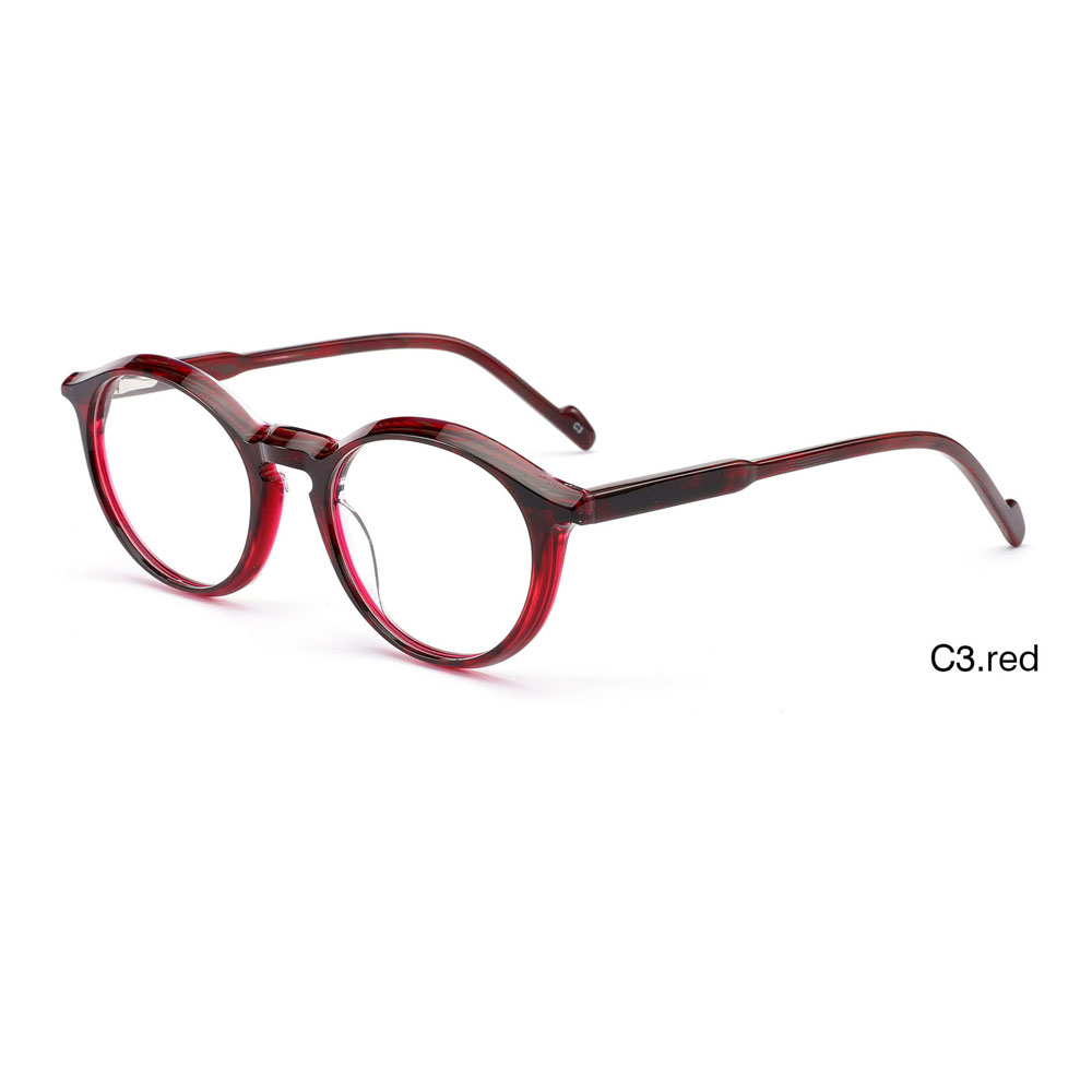 DILICN new unisex acetate round frame small size optical frame fashionable hot selling colorful glasses
