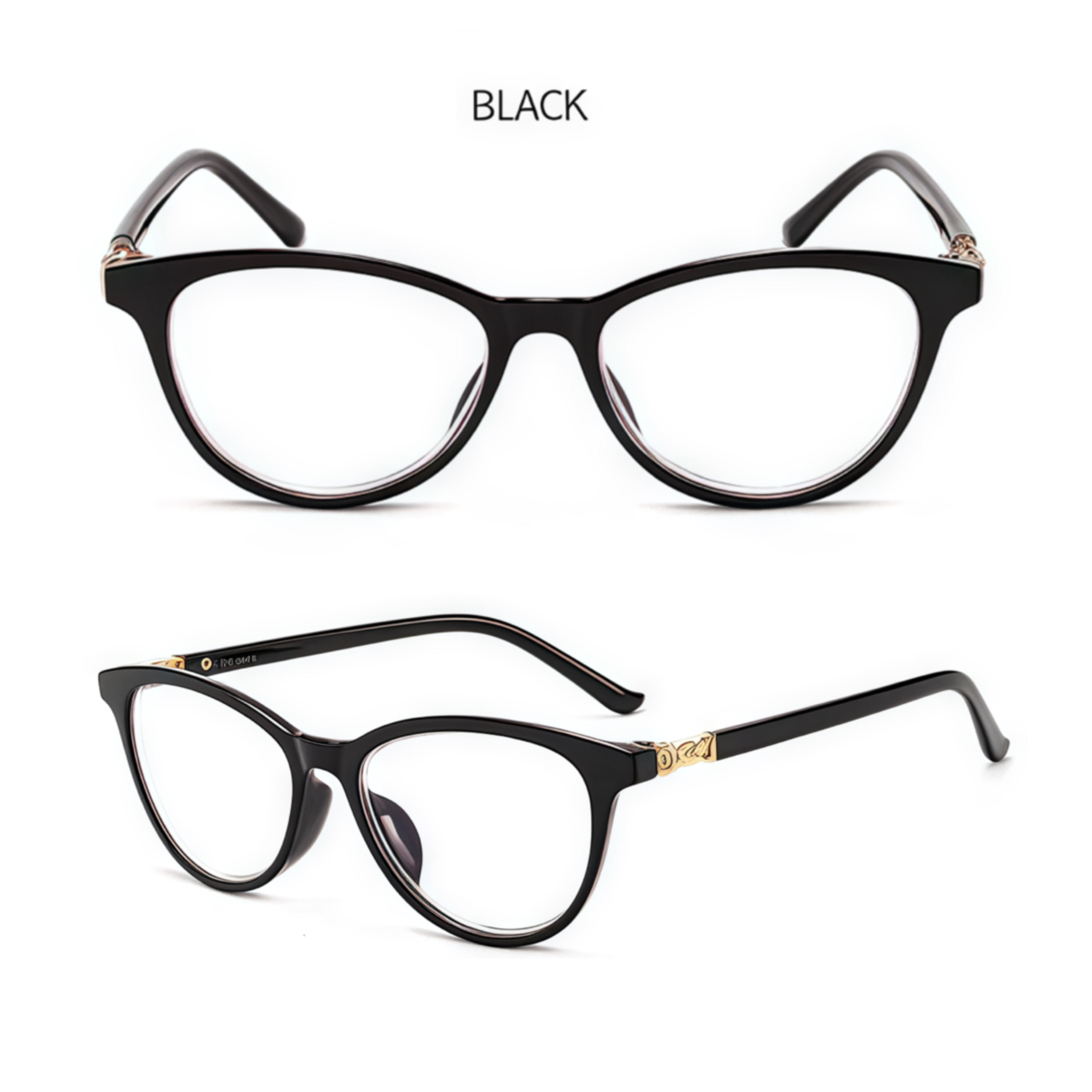 Women's Cat-Eye Reading Glasses- PC Frame & Blue-Light Blocking Lens