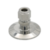 Sanitary SS304/SS316L Flat Cap with Compression Fitting