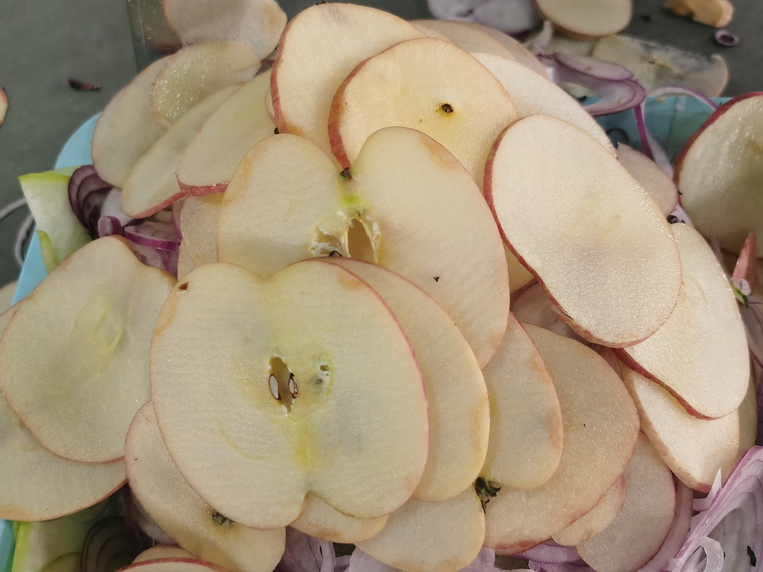 Apple slicing machine