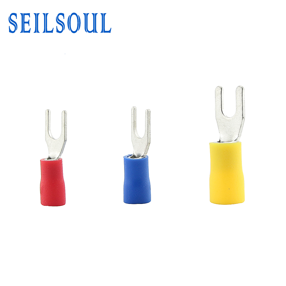 Pre-insulated Fork Terminal Wire Connector Electrical Crimp Terminal - SV