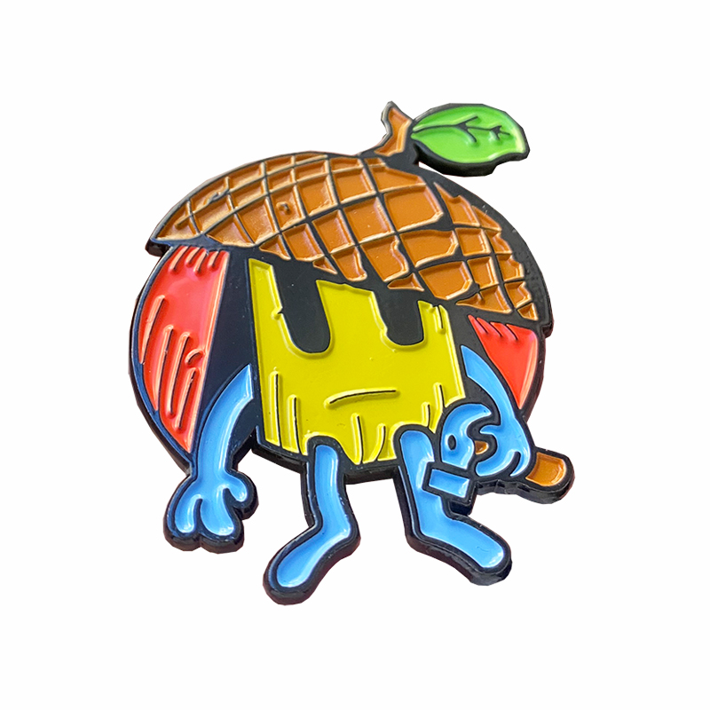 Manufacturer Custom kwaii pine cone image movie cool many colors small Boy gift black nickel soft enamel Lapel Pin