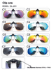 Clip on Sunglasses Flip Up Polarized Lens For Prescription Glasses UV Protection Clips Sun Glasses