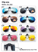 Clip On Sunglasses Flip Up Polarized Sunglasses Clip onto Eyeglasses Over Prescription Glasses