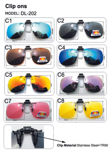 Clip On Sunglasses Flip Up Polarized Sunglasses Clip onto Eyeglasses Over Prescription Glasses