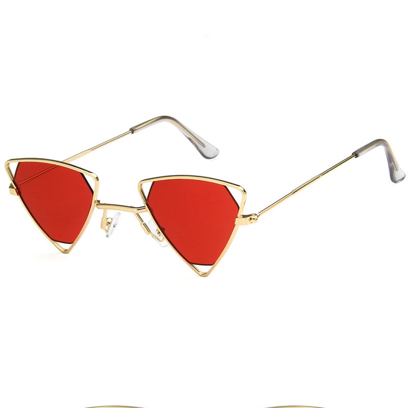 New Punk Sunglasses Vintage Glasses Men Women Triangle Modern Metal Frame Fashion Eyeglasses