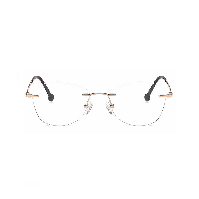 2 In 1 Men Women Polarized Optical Magnetic Sunglasses Clip Magnet Clip on Sunglasses Rimless Optical Frame