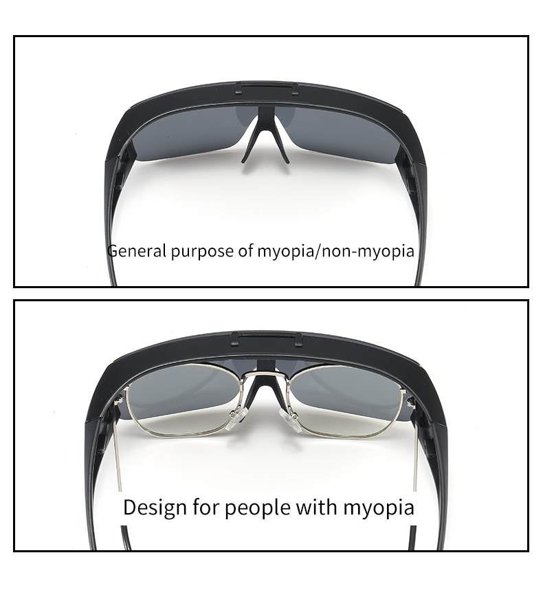 Night Driving Eyewear Classic Flat Top Shield Sunglasses Oversized Mirror One Piece Sport Glasses Men Women