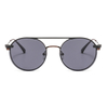 Round Vintage Magnetic Sunglasses Clip on for Men Women Metal Frame