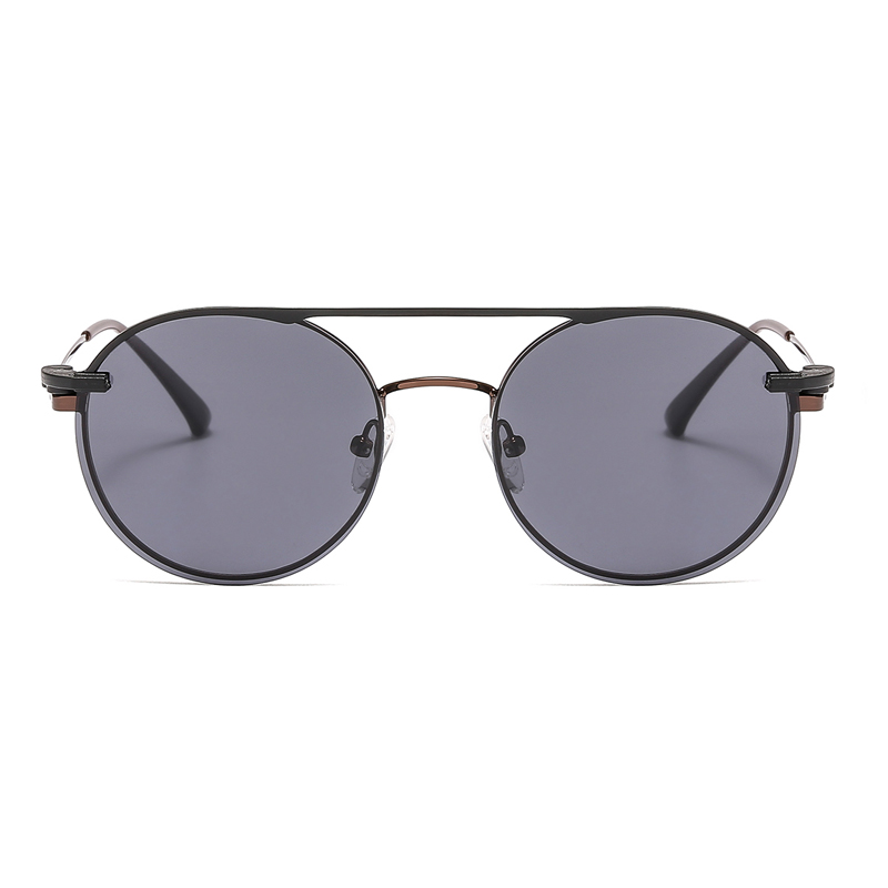 Round Vintage Magnetic Sunglasses Clip on for Men Women Metal Frame