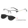 2 In 1 Magnet Clip On Sunglasses Women Metal Shades Sun Glasses Optical Myopia Eyeglasses Frame