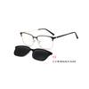 2 In 1 2020 Magnet Sunglasses Removable Lens Rectangle Clip on Myopia Sun Glasses Driving