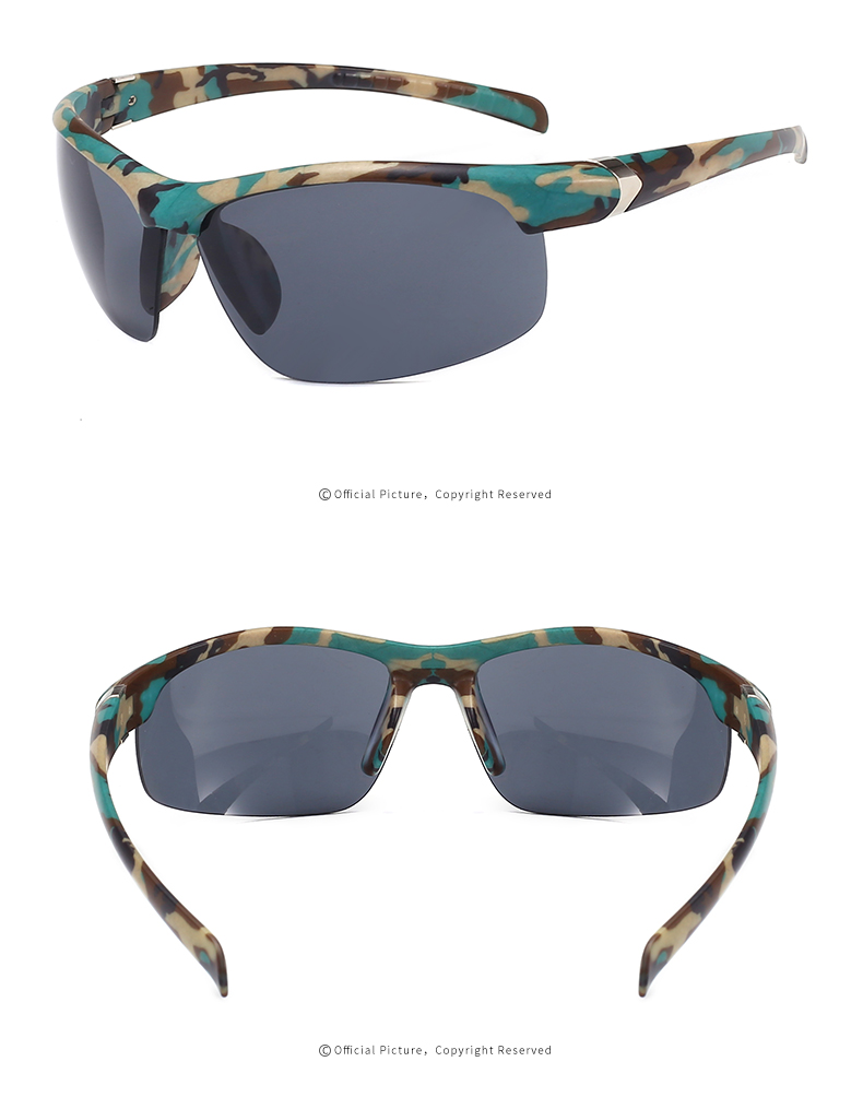 Men Outdoor Retro Pc Frame Colorful Mirror Custom Cycling Glasses Sport Sunglasses 