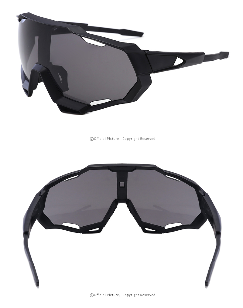 Oversized PC UV400 Outdoor Sports Sunglasses 