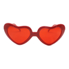 2022 New Customized Design Glasses Vogue Travel Heart Shape Red Women Sunglasses
