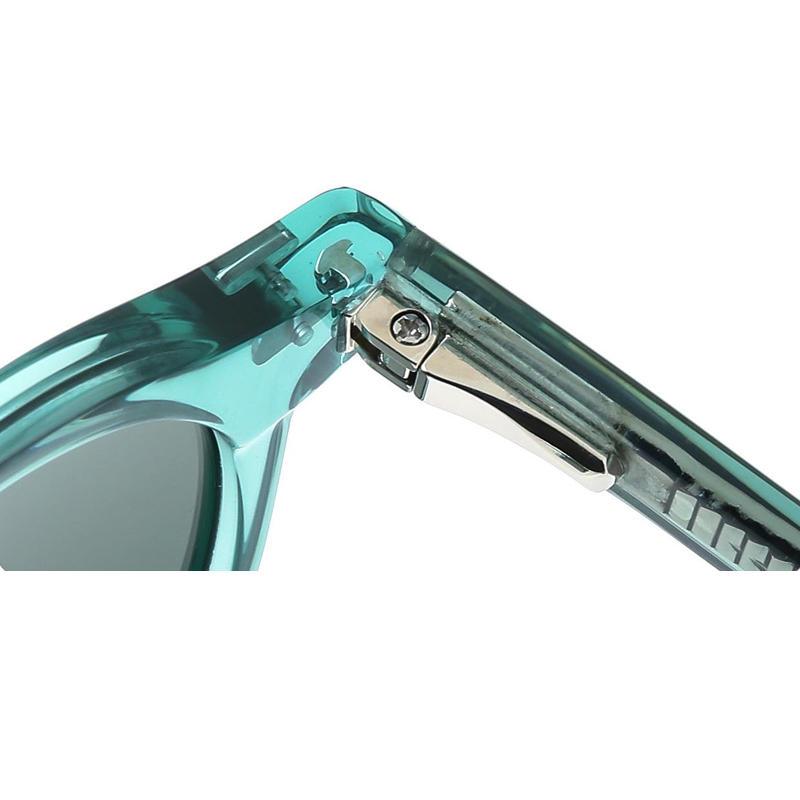 Stock italian acetate retro sunglasses 2022 acetate transparent round sunglass