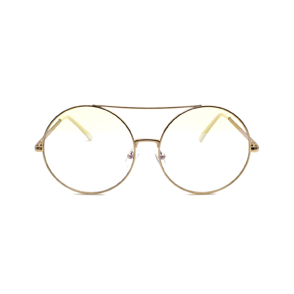 2020 UV400 Wholesale Vintage Classic Popular Double Bridge Round Metal Sunglasses