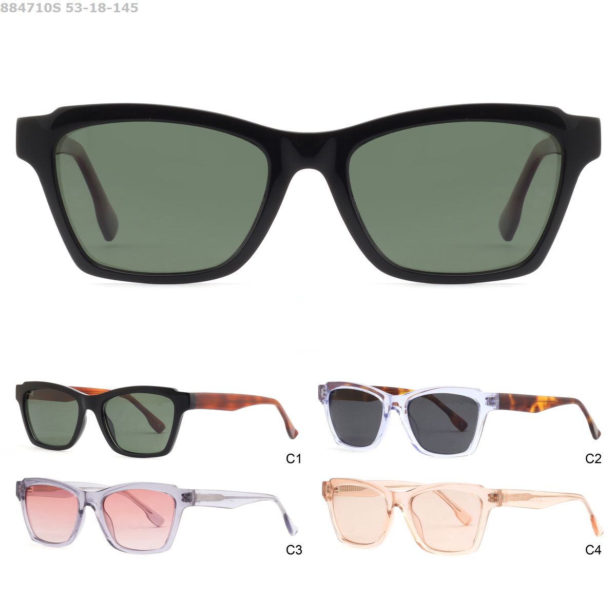 Men Premium Designer Acetate Polarized Sun Glasses Shades Sunglasses for men women