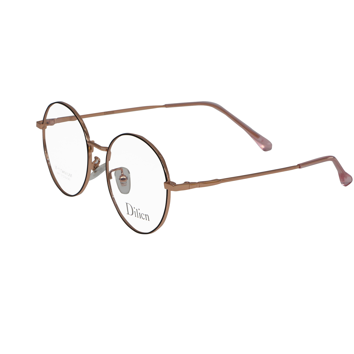 DILICN 2023 trendy new round frame titanium optical frames