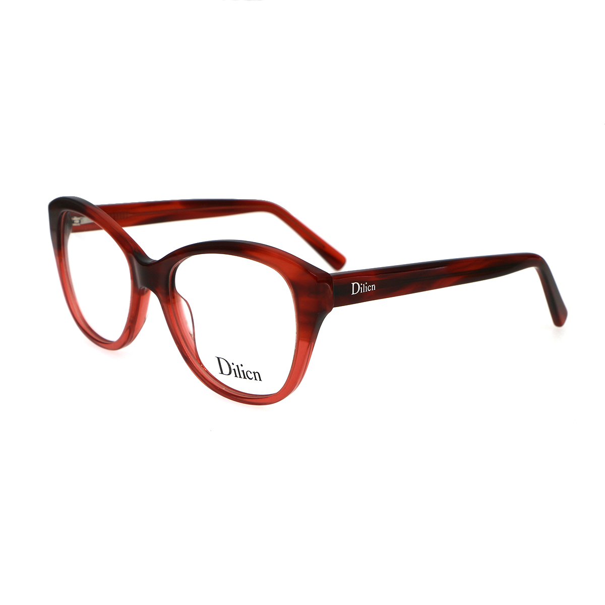DILICN 2023 New Fashion Women's Spliced ​​Color Acetate Optical Frame Model 23663 Cat eye frame
