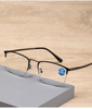 Photochromic automatic zoom progressive multi-focal dual-purpose 360-degree temple reading glasses for men