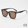 2024 New large frame square polarized UV400 TR90 men's and women's sunglasses