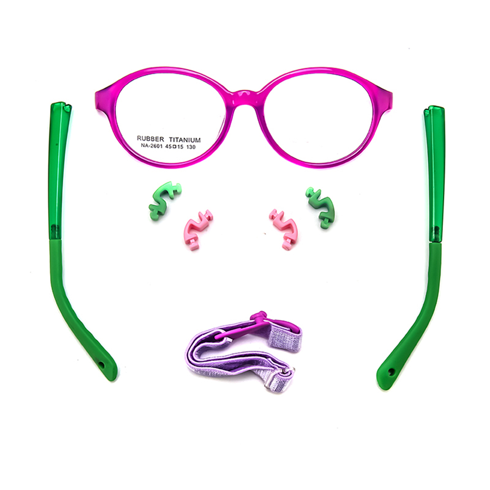 Newest Arkema Non-toxic Kids Frames Flexible Round Glasses Frames Children Eyeglasses