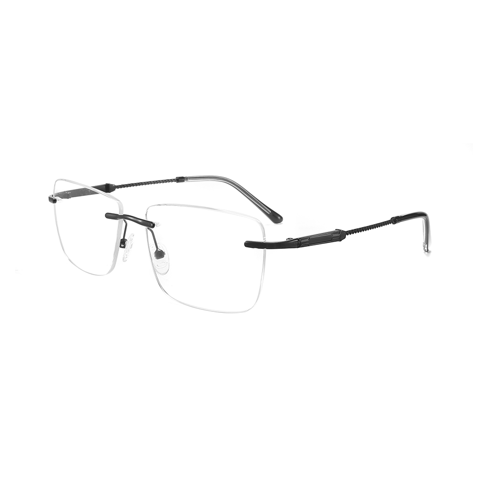 Classic women's metal frames rimless Eyeglasses glasses for men women