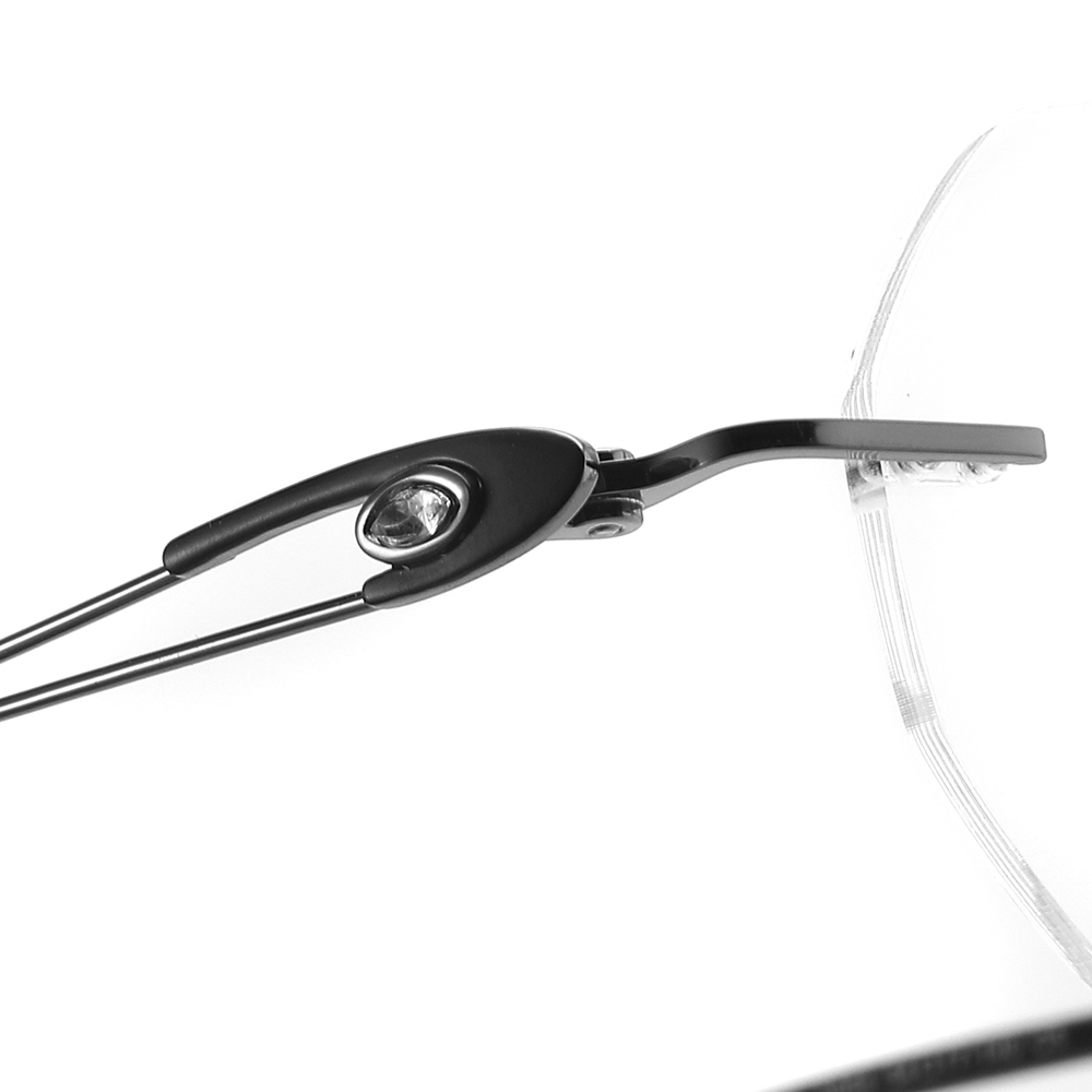 Metal Frames Rimless Eyeglasses Glasses for Men Women