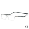 2024 New reading glasses Reading newspaper magnifying glasses hanging neck magnetic magnet convenient HD reading glasses