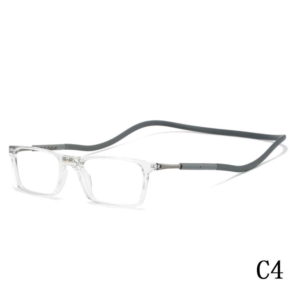 2024 New reading glasses Reading newspaper magnifying glasses hanging neck magnetic magnet convenient HD reading glasses